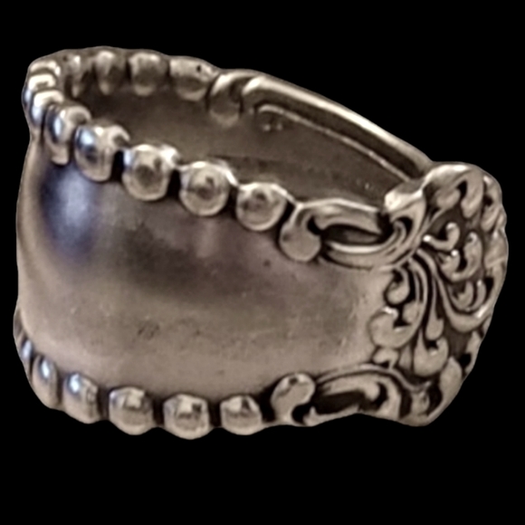 Men's Solid Handmade Vintage Spoon Ring Size 11.5 L12 - Picture 3 of 4